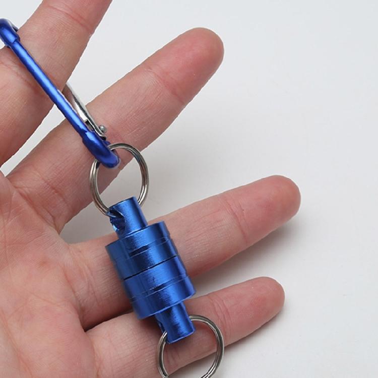 Magnet Buckle Fly Fishing Net Release Hanging Holder Lanyard Clip Carabiner