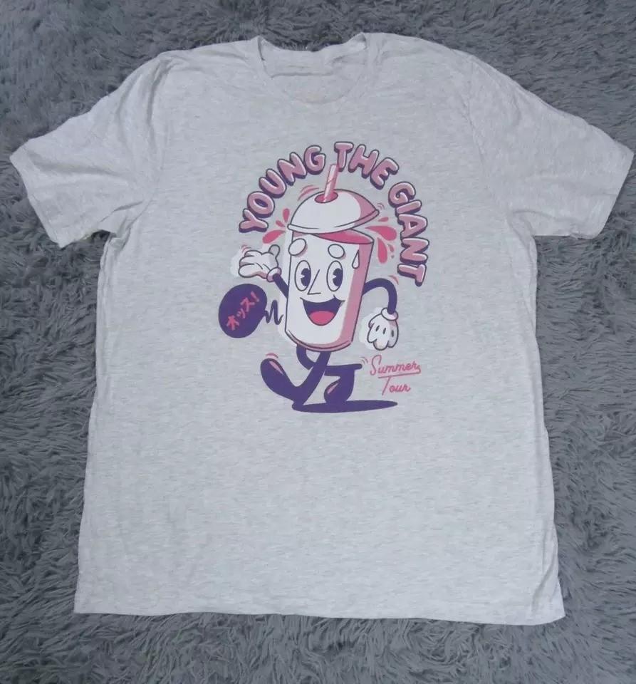 Vtg Young the Giant Band SUMMER TOUR Cotton Sport Grey All Size Shirt AQ119 XL