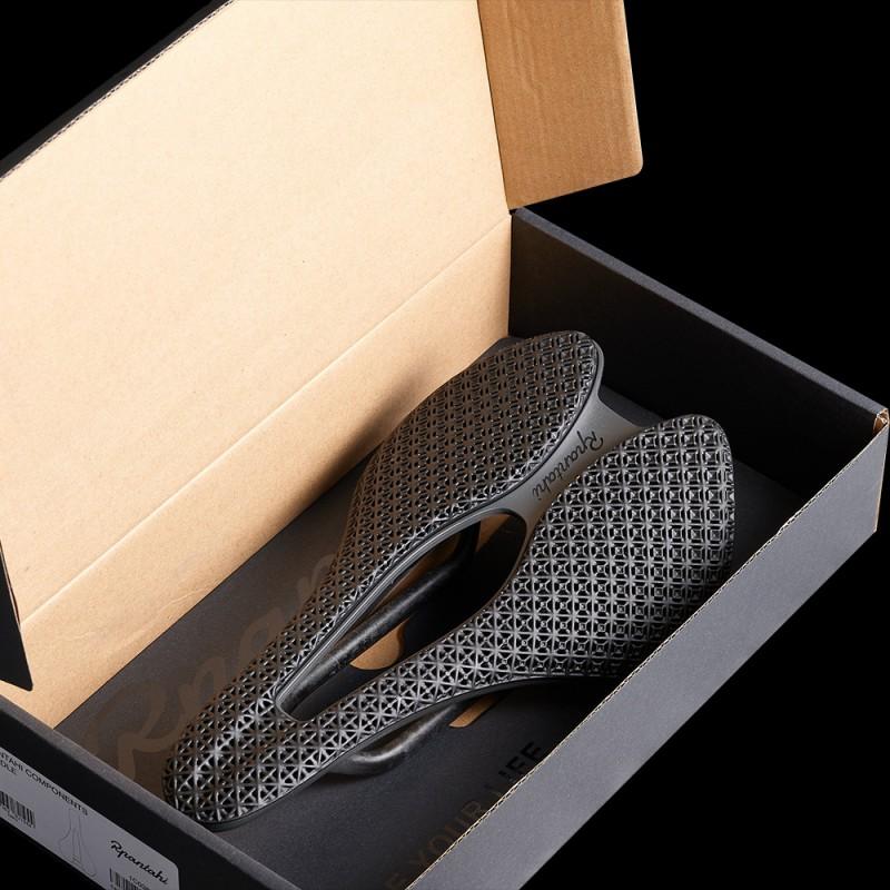 3D Printed Carbon Fiber Bicycle Saddle Short Nose Road MTB Cycling Seat Black M