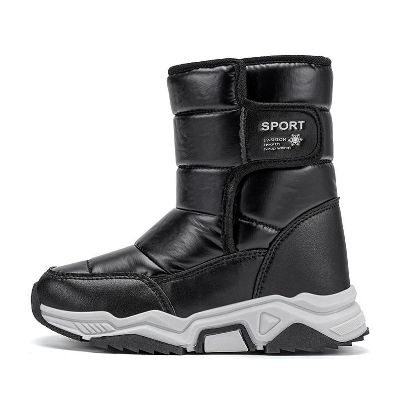 Kids Winter Snow Boots Boys Girls Waterproof Anti-Slip Warm Lined Ankle Size 26-38