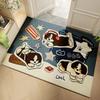 Silk Loop Cartoon Non-slip Entrance Door Mat | Dirt-resistant Foot Mat for Home