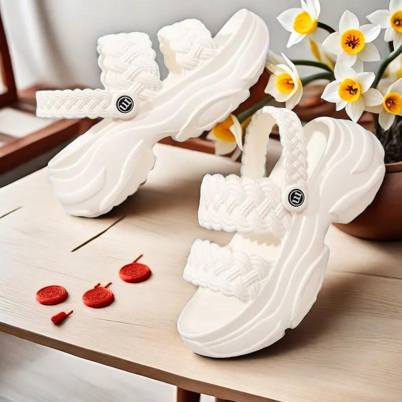 Fashion Summer Fashion Thick Bottom Comfortable Anti-Skid Lightweight Casual Women Slipper Beach Shoes