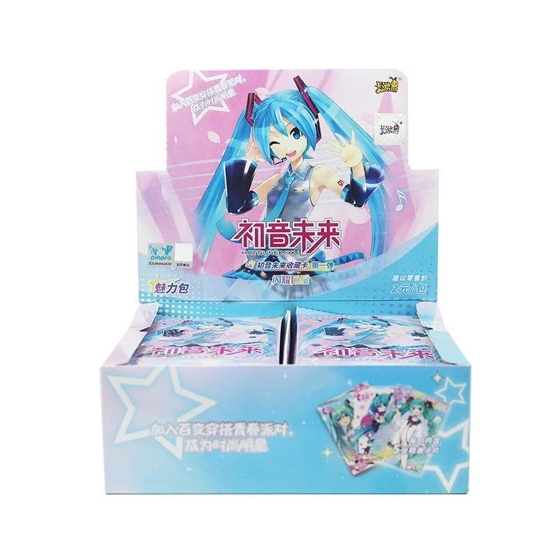 New Hatsune Miku Series Piapro Characters Virtual Singer Collectible Cards Charm Packs Anime Merchandise Gifts