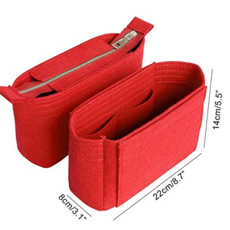 Women's Large Capacity Felt Makeup Bag – Multifunctional High-End Cosmetics Storage Pouch