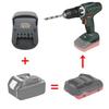 For Metabo 18V Power Tool MT18MTB Adapter Compatible With for Makita 18V Li-ion Battery Replacement For Metabo Battery