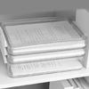 Stackable File Organizers Clear Paper Storage Box with Lid Stationery Storage Container Office Supplies for Documents