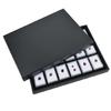 Jewelry and Gemstones Storage Box 18 Compartments Organiser for Diamonds Beads and Collectibles with Foam Padding