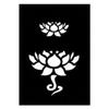 Adhesive Stencil - KI-SIGN - Lotus Flower - 7x10 Cm - Repositionable - Multi-supports