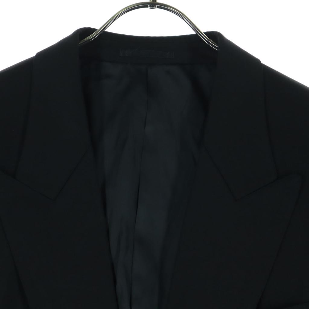 LANVIN Classique 90s Old Long Sleeve Suit Jacket R54-48 Black Men's Used