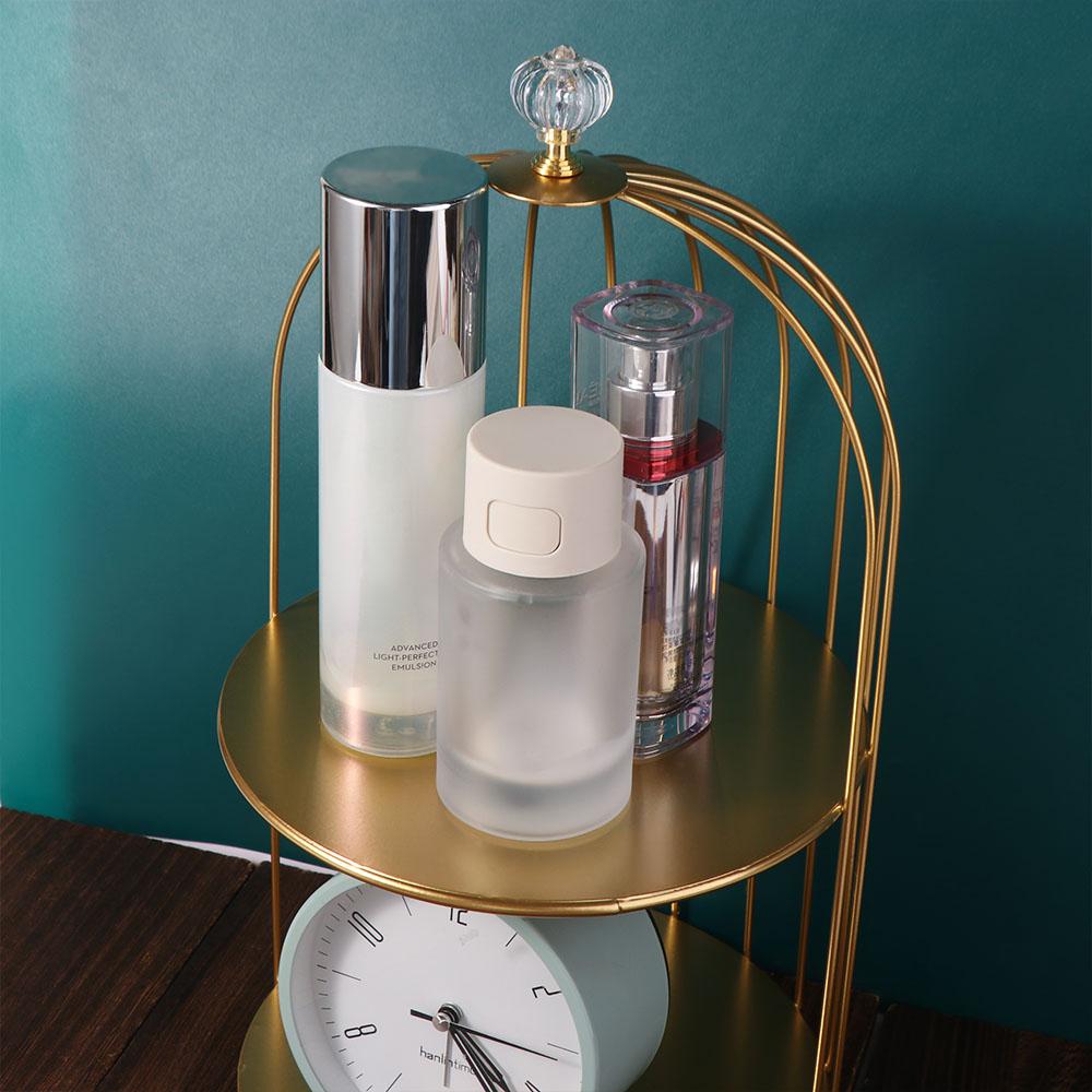 Easy to Clean Bird Cage Jewelry Rack Cake Stands Large Capacity Iron Storage Holder Rust-proof Waterproof Desktop Display Stand