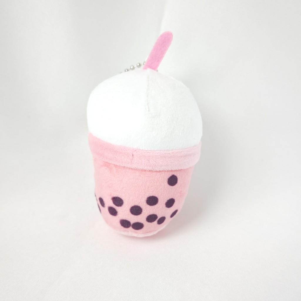 Simulation Cute Fruit Milk Tea Cup Stuffed Plush Play Lemon Doll School Bag Pendant Gift milk tea-10cm