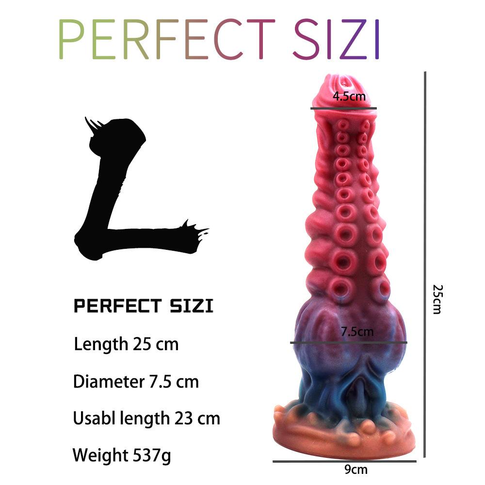 S/M/L Tentacle Anal Dildo Thick Silicone Monster Dildo Huge Penis Fake Dick Alien Dildo With Suction Cup Sex Toys For Women Men