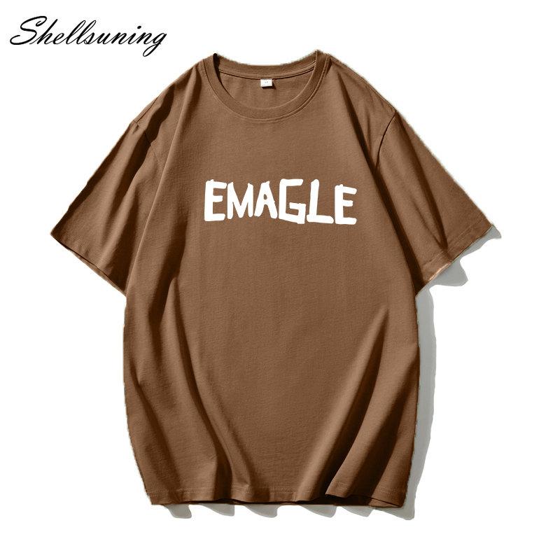 Shellsuning большие хлопковые футболки с графическим рисунком женские летние мягкие — фото 8