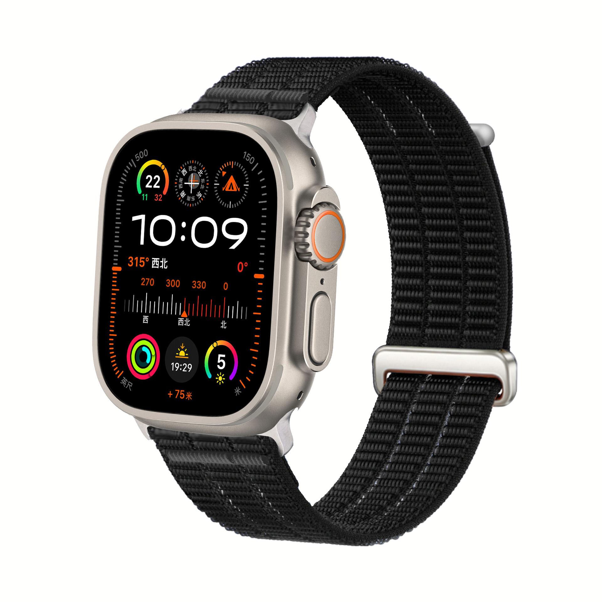 

Sport Nylon Loop Strap For Apple watch bands ultra 2 3 49mm 44mm 40mm 46mm 42 45mm correas Bracelet iWatch Series 11 10 SE 3 8 9 S10-46 42 44 45 49mm