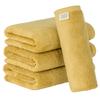 Towel Laboratory Bath Mustard Set of JapanTechnology [Naturally Soft] #024 Towels, Yellow, 4, Soft, Thick, Smooth, Long-Lasting, Fast-Absorbent,