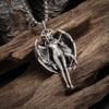 Collana Pendente alla Moda Stile Strega Diavolo Alato Gotico Gioielli da Strega Retrò