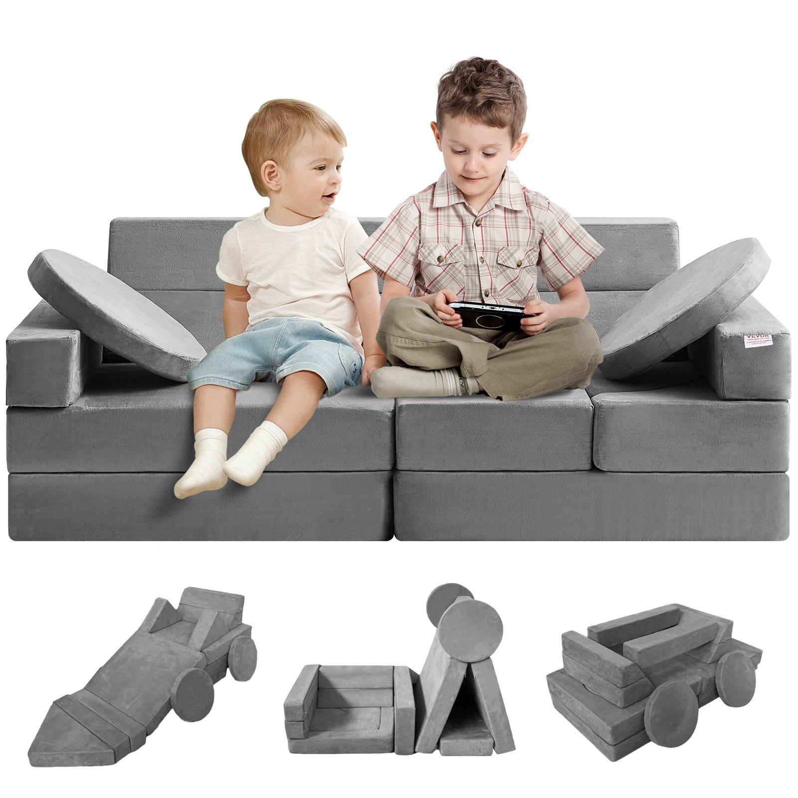 VEVOR Play Couch, 15pcs Modular Kids