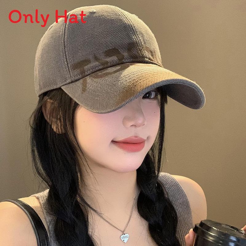 Vintage Washout Letter Baseball Cap For Men And Women Casual Sun Hat
