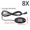 8PCS Underbody RGB LED Neon Light Atmosphere Bluetooth App Dual Remote Control