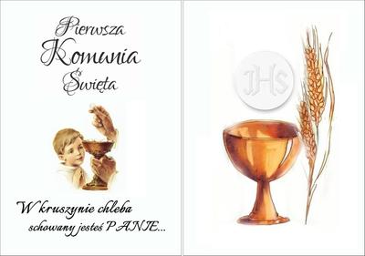 Opłatek Na Tort Komunijny Pierwsza Komunia Święta Komunia  2Xa4 Wz10