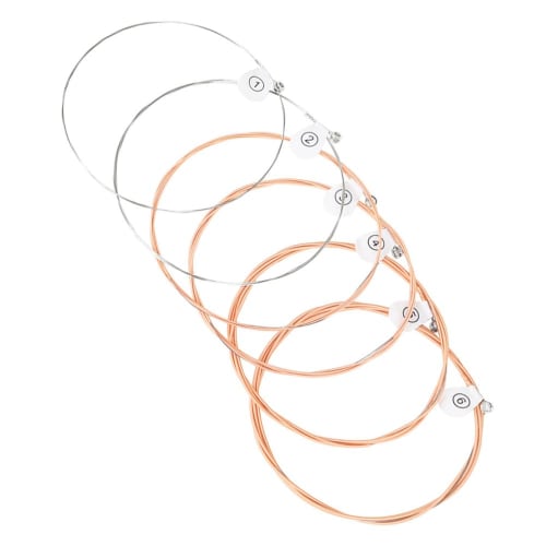 Totority 6-Piece Guitar String Set, Folk Guitar Strings, Metal Guitar Strings, Acoustic Guitar Strings, Folk Guitar Strings, DIY Guitar Strings