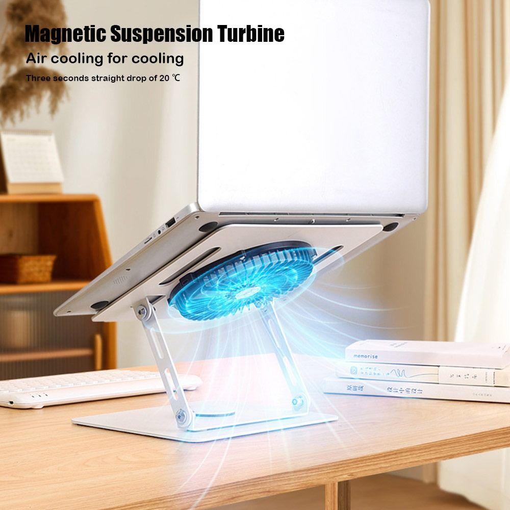Aluminum Notebook Holder 360-degree Rotation Laptop Riser Durable Laptop Stand for Desk
