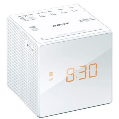 Radiowecker ICF-C1 FMAMWide FM Kompatibel, Sleep-Timer, Weiß ICF-C1 W