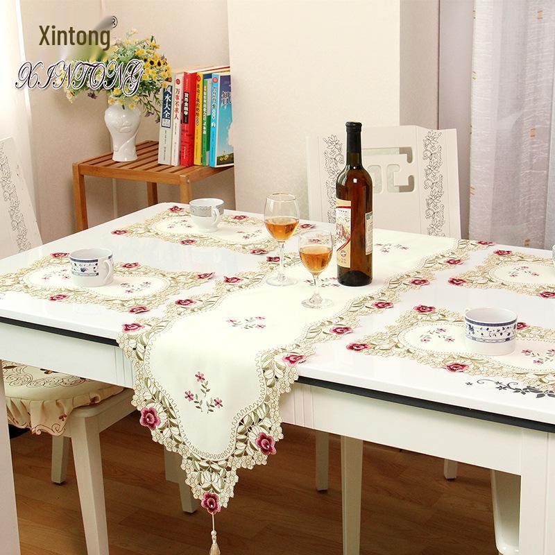 European Pastoral Embroidered Table Runner and Bed Runner 1018
