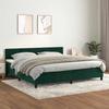 Vidaxl Cama Continental com Colchão, Verde, Veludo, 200X200 Cm
