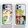 Anime Cute M-Manga Candy Phone Case Black Matte Thin Phone Case For iPhone17 16 15 14 13 ProMax