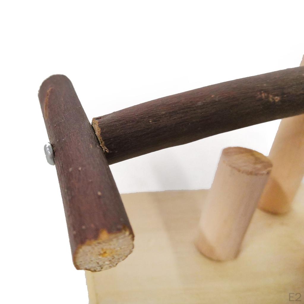 Sport Exercise Toys Parrot Hamster Wooden Seesaw Random Color