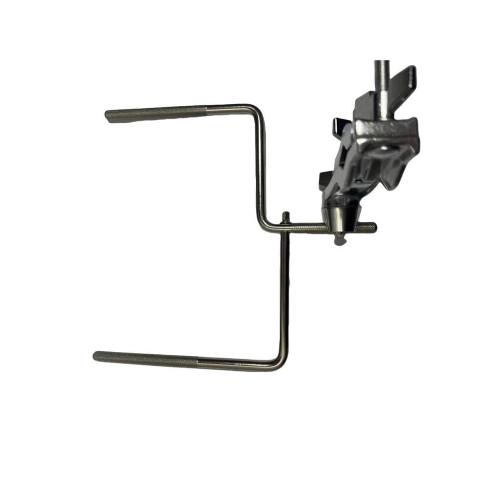 Universal Half-Quick Lock Rotating Cymbal Stand Extension with Angled Rod for Cowbell and Water Cymbal Mounting