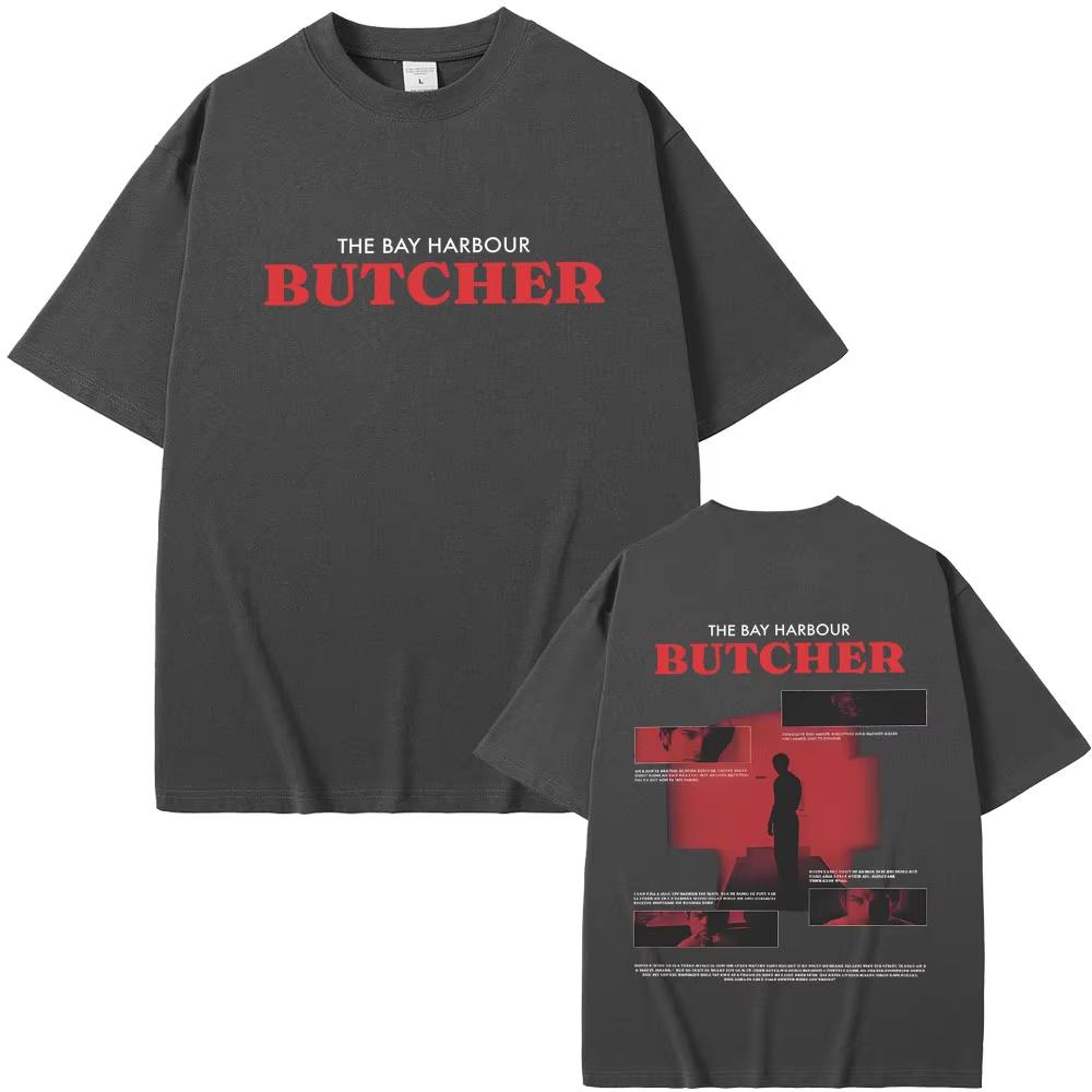 Dexter Morgan The Bay Harbour Butcher Graphic T-shirt Men Casual Cotton Oversized T Shirts Women Vintage TV Play Lover T-shirts
