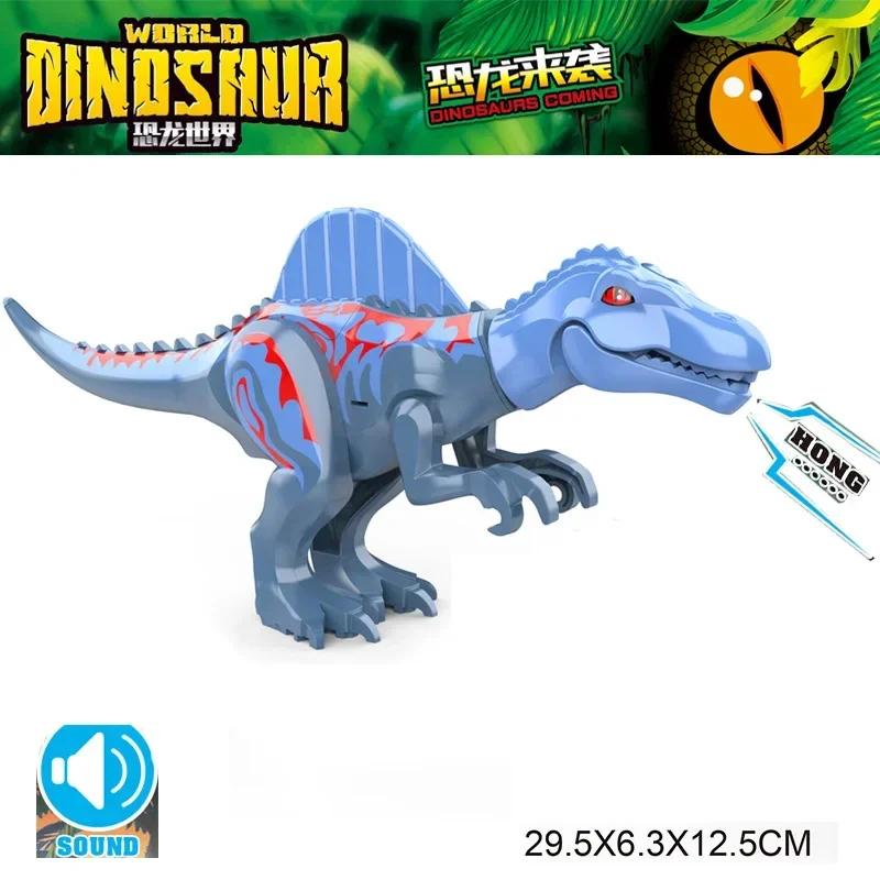 2025 Jurassic Dinosaurs World Park Spinosaurus Baryonyx Therizinosaurus Indominus Rex Building Blocks Bricks Kids Xmas Toys