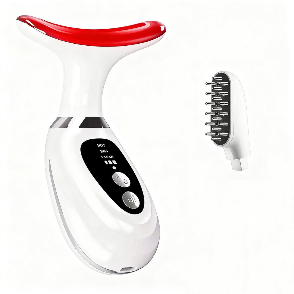 Portable Anti-Wrinkle Neck & Nasolabial Massager | Smart EMS Beauty Device