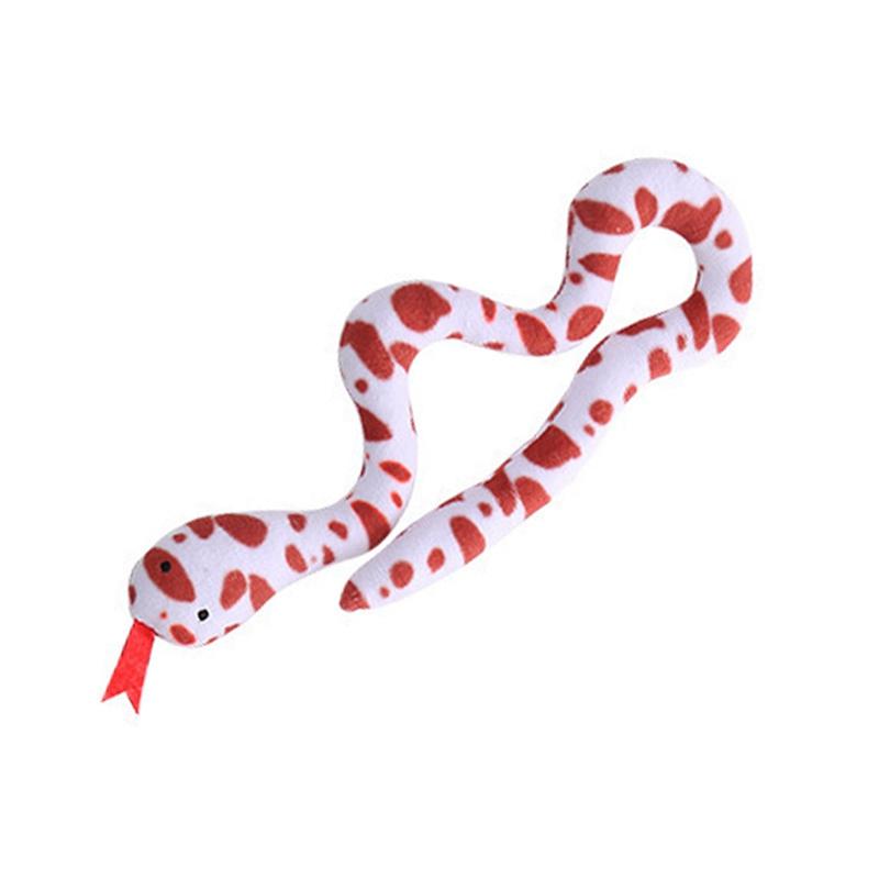 Plush Snake Cat Toys Funny Squeaky Interactive Toys For Cats Pet Dogs Game Play Toy Pet Dog Cat Chew Toy For Teeth Cleaning