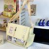 New Y2K Transparent Crossbody Bag Waterproof Japanese JK Ita Bag DIY Display Plate Lightweight Harajuku School Bags
