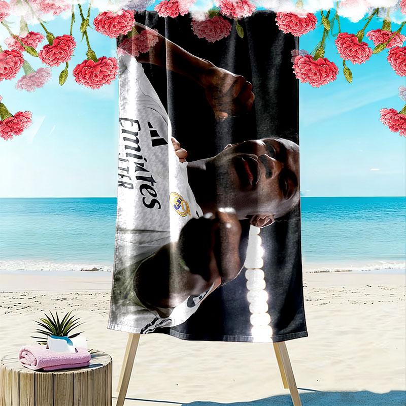 Aurelien Tchouameni Print Beach Towel, Large Soft Quick Dry Towel for Beach Camping Swimming