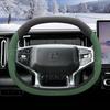 For Jetour Shanhai L6 T1 T2 Double D-shape Steering Wheel Cover Ultra Thin Leather Steering Protector Non-slip Auto Accessories