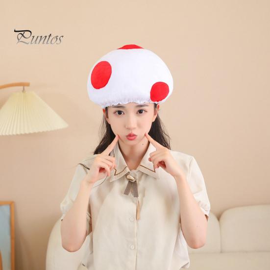 Paddenstoelhoed Mannen Vrouwen Kinderen Hoofddeksel Hoed Uniek Zacht Hoofddeksel Kostuumaccessoire Cosplay Fancy Dress Props