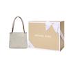 MICHAEL KORS Kensington Leather One Shoulder Handbag Women's Ecru/Oak 30F3G8KT7B-149