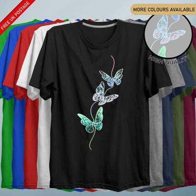 Butterfly Line Art TShirt Aesthetic Minimalist Summer Tee Unisex Cute Top