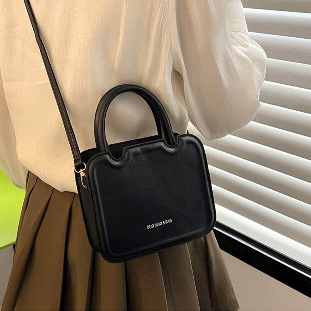 Minimalist Square Underarm bag PU Leather Ladies Shoulder Bag Small Messenger Bag  Girls