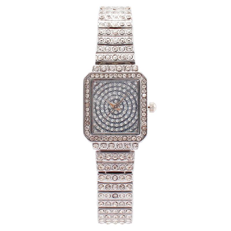 

Модные женские часы с бриллиантами, женские часы, квадратные, маленькие, женские часы-браслет, модные часы серебряный