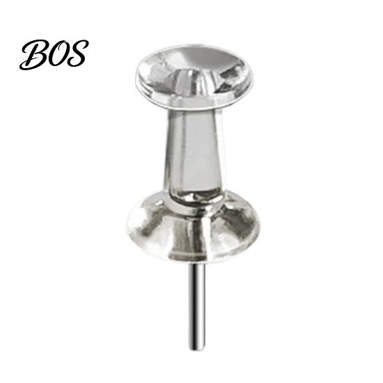 Transparent Push Pins 100/200/500Pcs Clear Pins, Plastic Head Thumb Tacks, Office Steel Pointed Nails for Cork Board, Bulletin Board High-quality