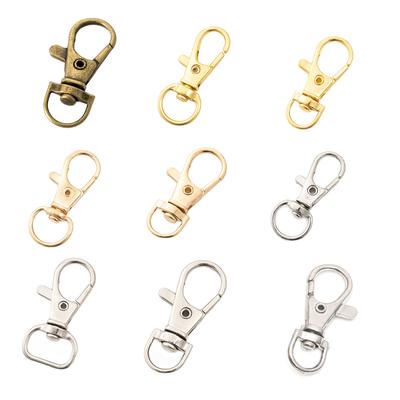 10pcs Lobster Claw Clasp Hooks Swivel Clasps Lanyard Snap Hook for Keychain Jewelry Craft Necklace DIY 31 34 36 37mm
