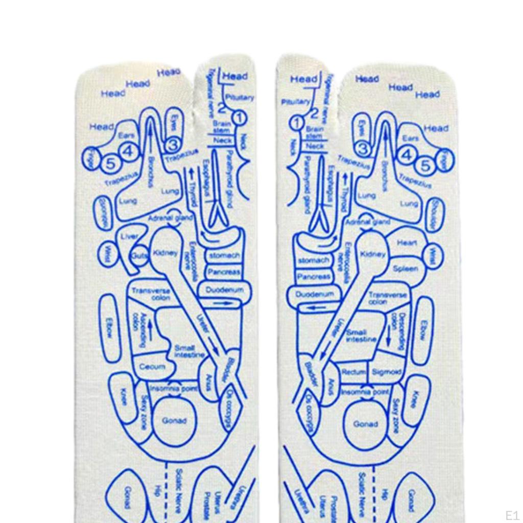 Feet Massage Socks, Reflexology Relaxed Reflection Area, Schematic Socks of Points