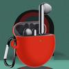 Luxury with Keychain Flexible Earphones Pouch Protective Cover Soft Silicone Case Shockproof Sleeve
