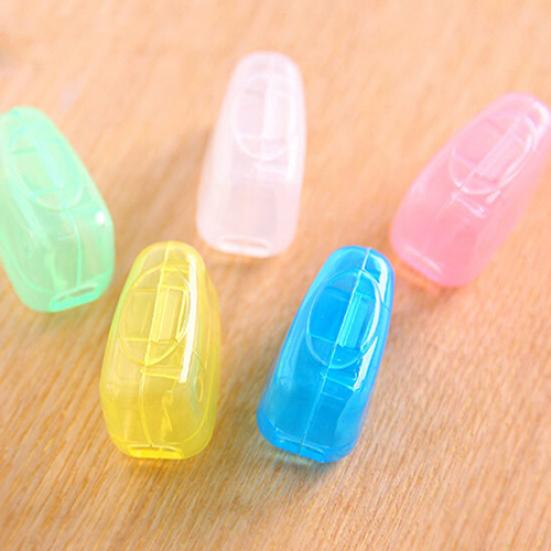 5 יחידות מחזיק כיסוי מברשת שיניים נייד נסיעות טיולים קמפינג כיסוי מברשת נרתיק