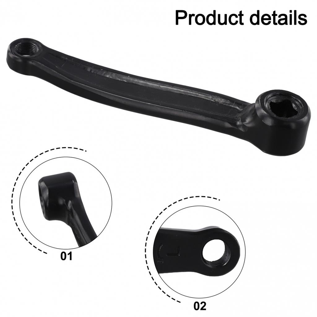 165mm Crank Set for Exercise Bikes Left and Right Iron Cranks with Square Hole